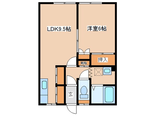 シティハウスⅢの物件間取画像